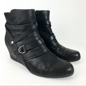 BareTraps Tainya Hidden Heel Wedge Booties Vegan